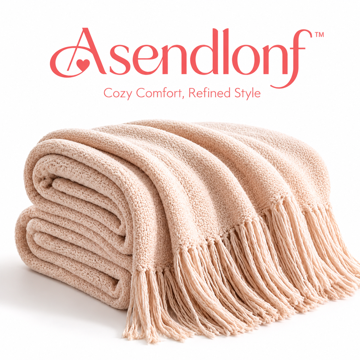 Asendlonf™ Soft Cotton Decorative Throw Blanket