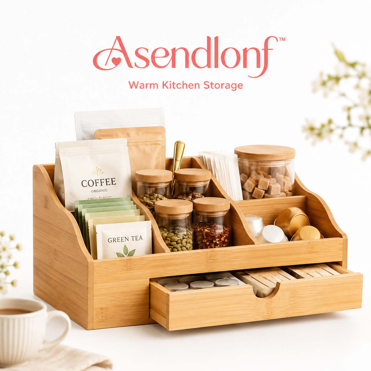 Asendlonf™ Nordic Wooden Kitchen Storage Box
