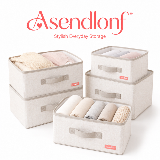 Asendlonf™ Foldable Fabric Storage Baskets
